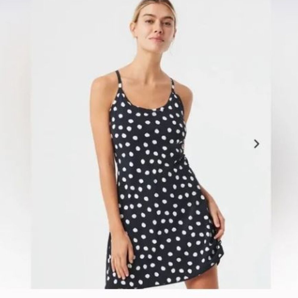 Polka Dot Outdoor Voices Exercise Dress - Size Medium